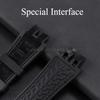 19x28mm Black Blue Red for Roger Dubuis EXCALIBUR Genuine Leather Watch Strap Special Interface Supple Moisture Wicking Design