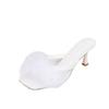 High Heels Women's Summer Hairy High-heeled Sandals Slippers Wear Stiletto High Heels Card Finger Foreign Sandals Versatile Pure Desire
