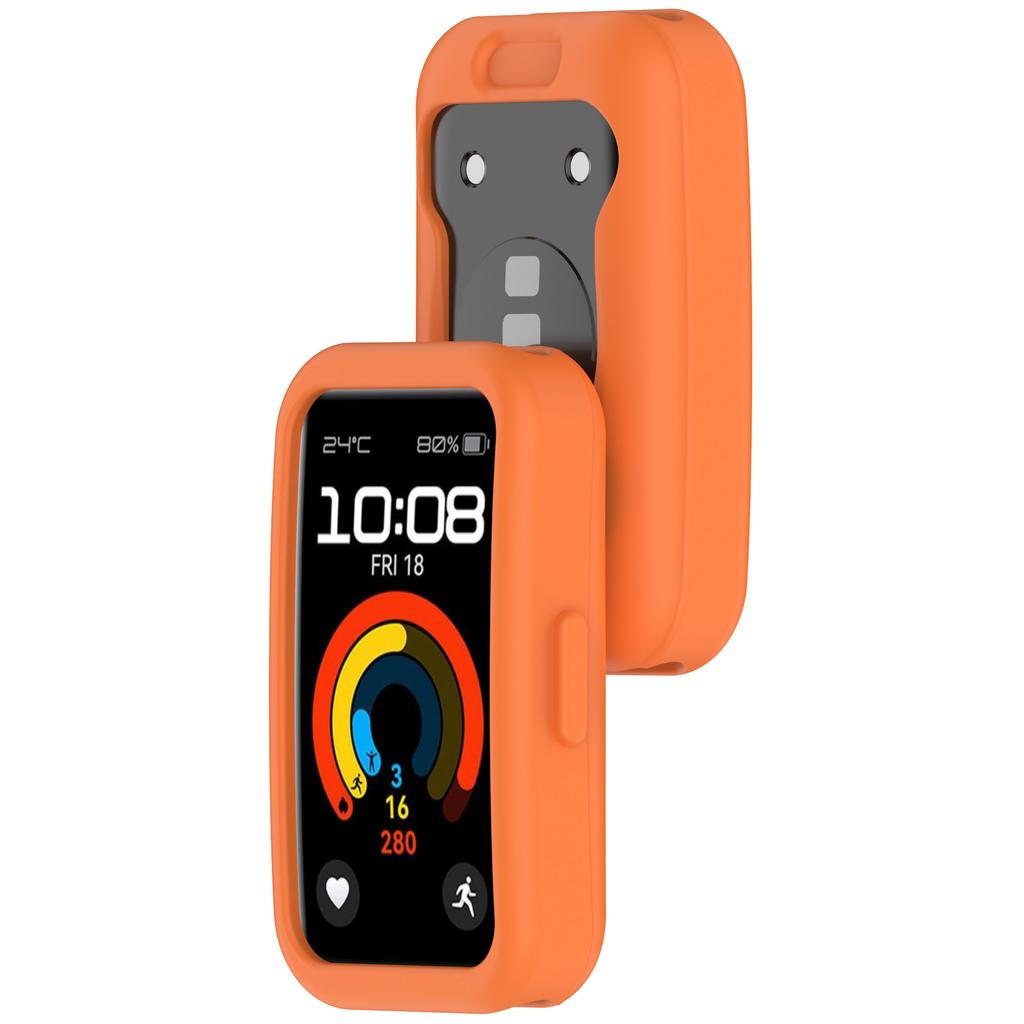 For Huawei Band 9/Band 8 Watch Case Soft Silicone Hollow Watch Frame Cover