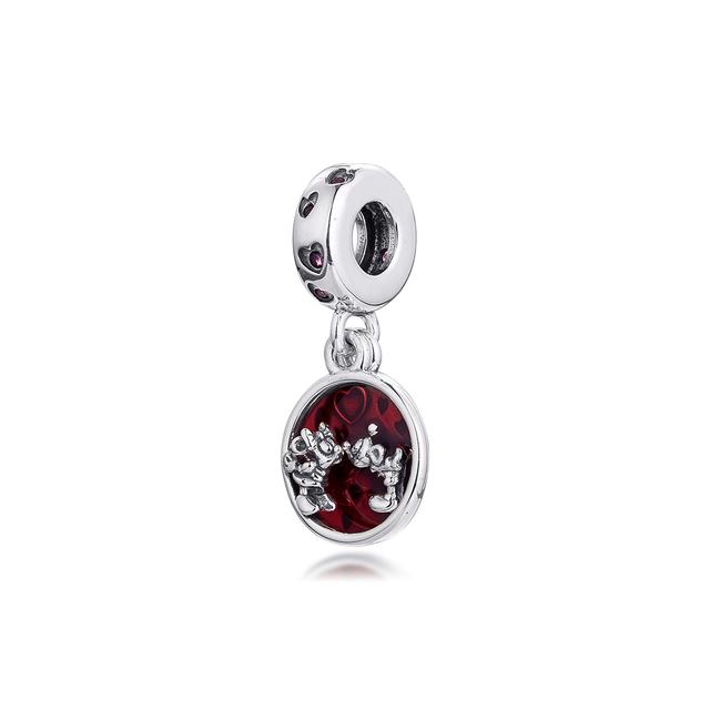 Fits Europe Bracelet Charms 925 Sterling Silver Love Heart Dangle Beads for Women Girls DIY Jewelry Making Gift Kralen