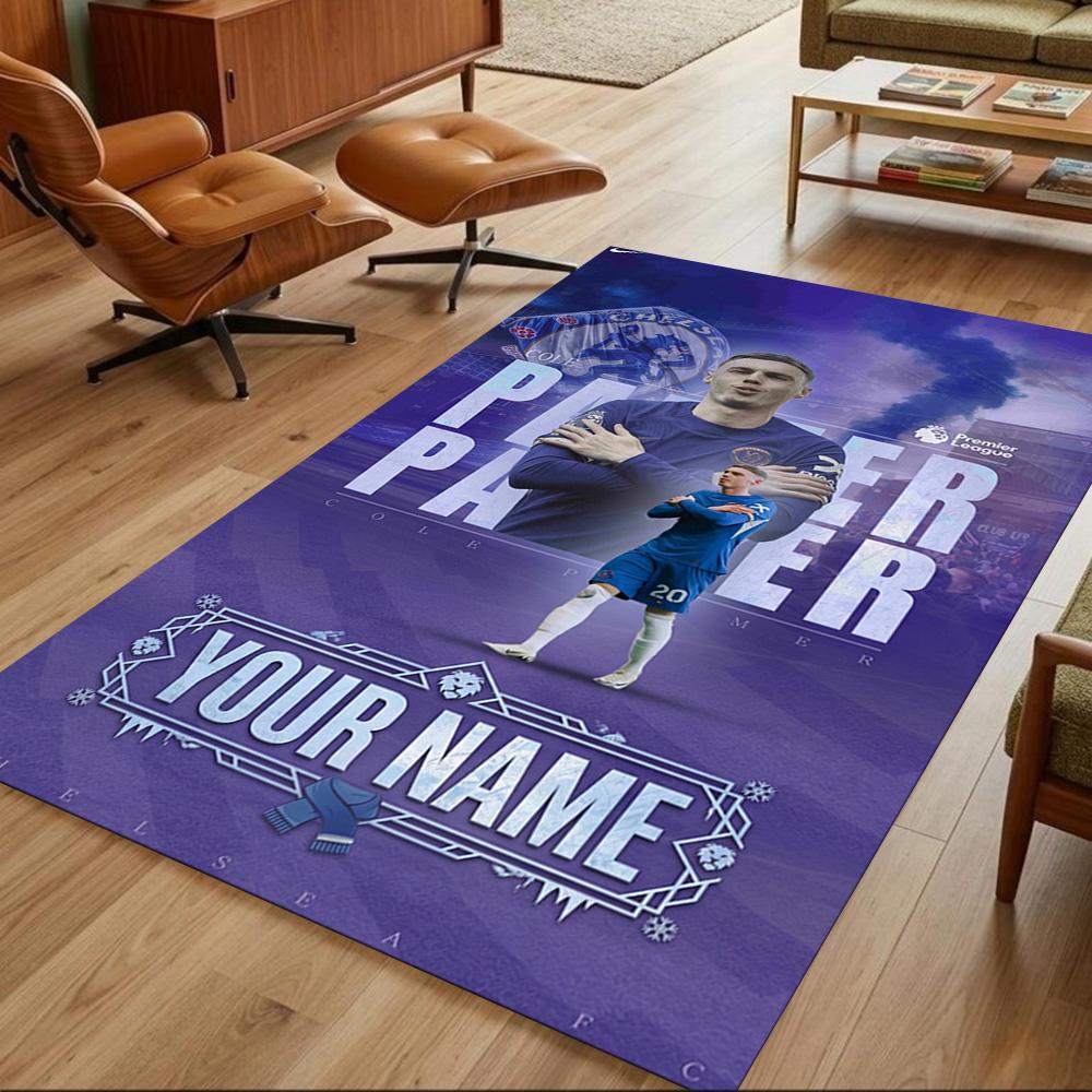Chelsea Fc Football Player Customized Name Floor Mat Design for Study room Game Room Decorate room Dormitory Antislip Carpet Decorate Offices