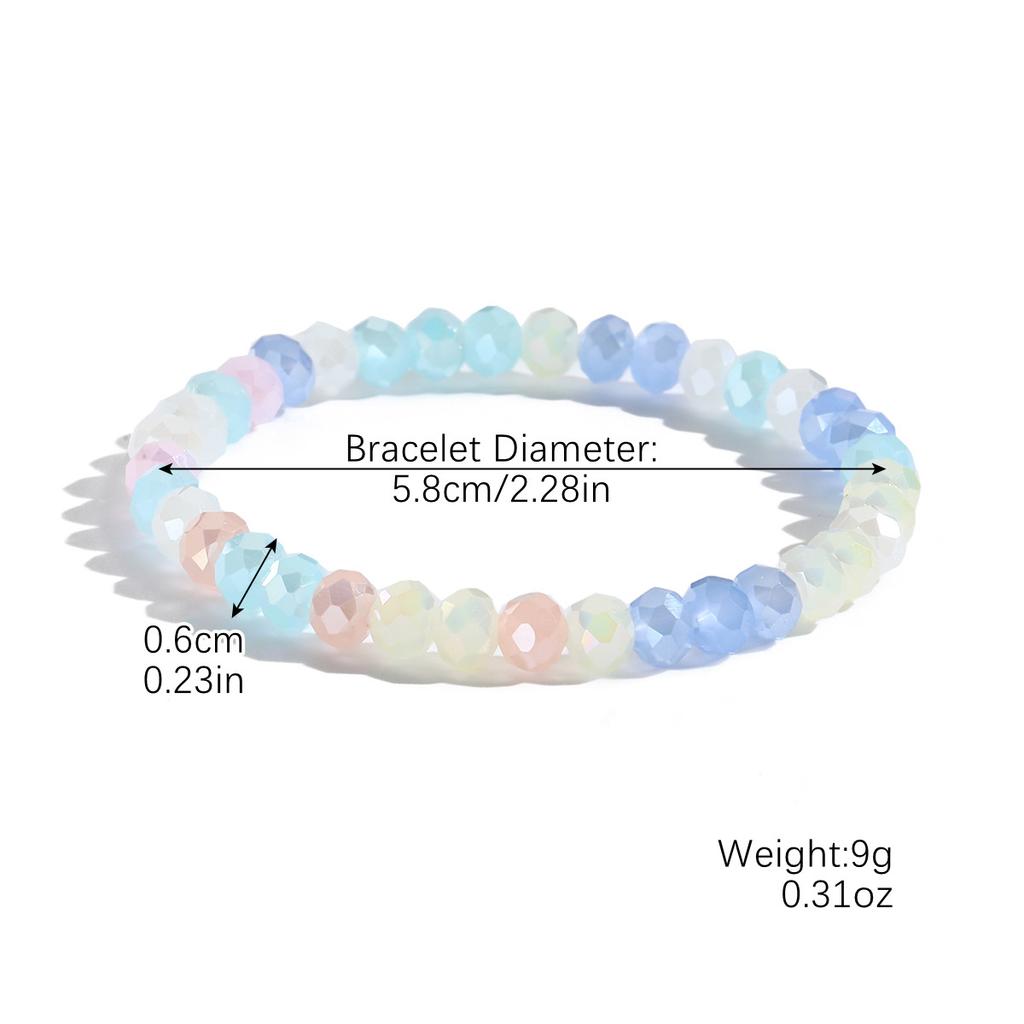 20 Bracelet High-End Bohemian Stretch Line Summer Citrine Bracelet Set