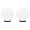Lampe à LED - vidaXL - Sphérique - 2 pcs - 20 cm - PMMA - Blanc
