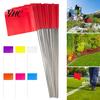 Dog Training Flags 100Pcs Marking Lawn Flag Markers Waterproof Non-Fading Small Yard Widely Used PVC Landscape Sprinkler