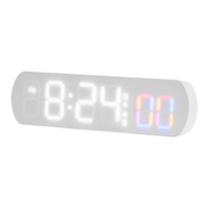 Creative LED Alarm Clock with Mult-Function: Displays Time, Temperature, Countdown, and Second Jump - Simple Design for Bedside (Model 6639)