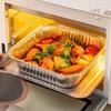 30 Stück Quadratische Aluminiumfolien-Backschalen Antihaftbeschichtet Einweg-Alufolien-Schalen BBQ Kochen