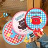 Cartoon Folding Round Fan with Photography Reflector Portable Lightweight Pocket Size Outdoor Travel Camping Summer Handheld Fan
