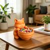 Cat Shape Storage Ornaments Large Capacity Bowl Storage Box 3D Print Molding Desktop Organizer for Snacks Keys Small Items