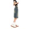 Women's Fashion Vintage High Waist 2000S Blue Denim Shorts Casual Men Jean Loose Fit Y2K Street Harajuku Style Baggy Shorts
