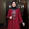 Women Plus Size Hijab Evening Dress Invitation Special Occasion Wedding High Quality Chiffon Fabric Muslim Turkish Stamp Sequin