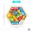 TOMMYFIELD Wooden Puzzle Inset Animals Fruits Cars 6-Piece Set