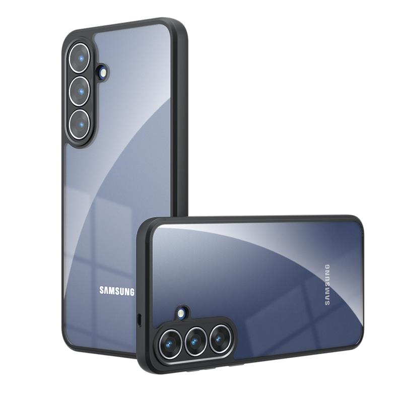 Para Samsung Galaxy S25 FE Funda Antigolpes Tacto Piel Mateada PC+TPU Antihuellas Transparente para Galaxy S25 fe