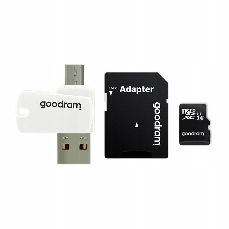 Karta pamięci microSDHC GOODRAM 16GB M1A4 UHS-I + Adapter