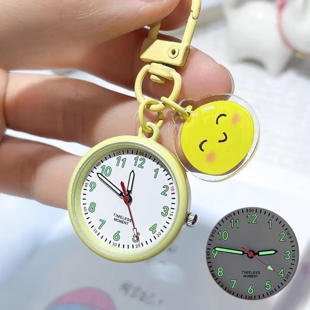 Easy Reading College Cute Backpack Pendant Portable Time-Telling Wall Clock Decoration Daily Wear