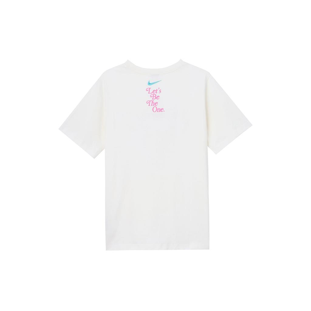 Nike Sportswear Essentials Graphic Print Comfortable Versatile Crew Neck Short Sleeve T-Shirt Women Tops Sail HM4594-133