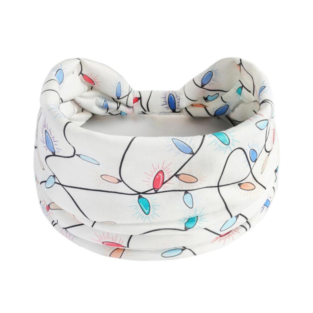 Vintage Halloween & Christmas Women's Elastic Headbands: Skull, Pumpkin & Ghost Designs