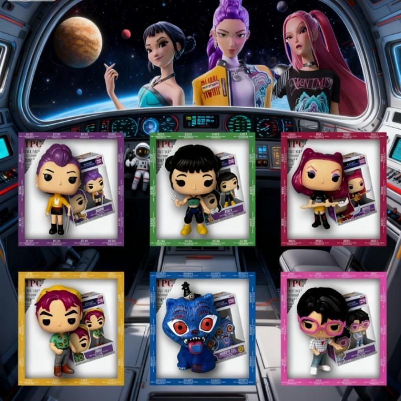 Silikon Derpy Anime Sammlermodell – KPop x Demon Slayer Zoey Rumi Mira Jinu Figur, Limitierte Geschenkidee für Erwachsene Kinder