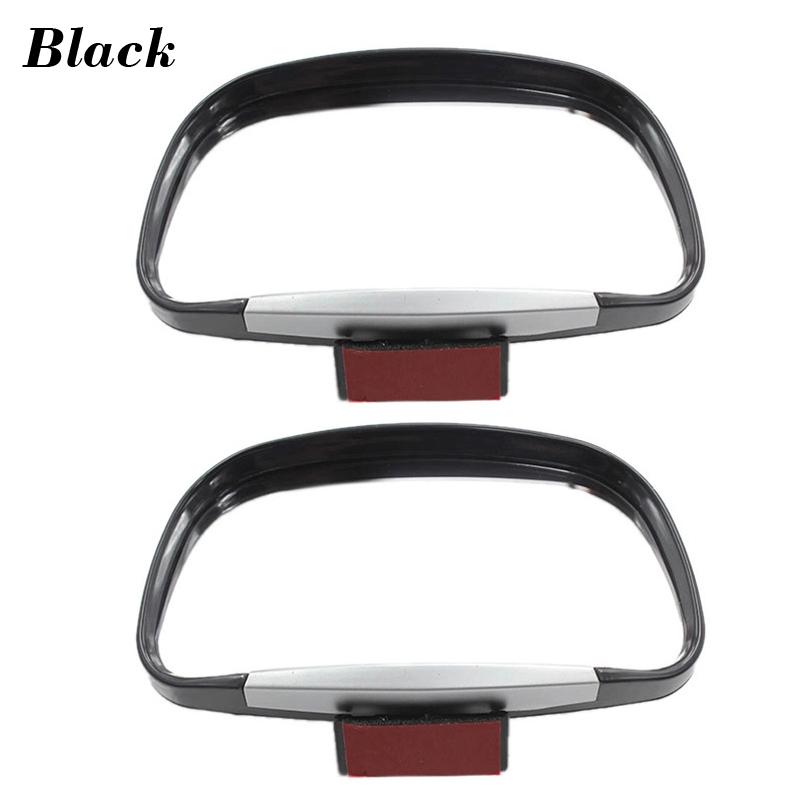 

1 пара регулируемых зеркал заднего вида с вращением на 360 градусов, автомобильное зеркало для слепых зон, широкоугольный объектив для дополнительной парковки чёрный