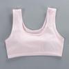 Wireless Cotton Tank Bra with Inserts for Junior High Students - Summer Sports Style