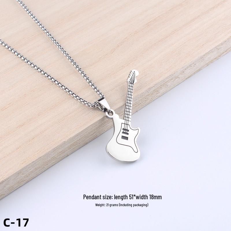 Colier Unisex cu Pandantiv Cruce Stil Hip-Hop - Accesoriu Bijuterie din Oțel Inoxidabil