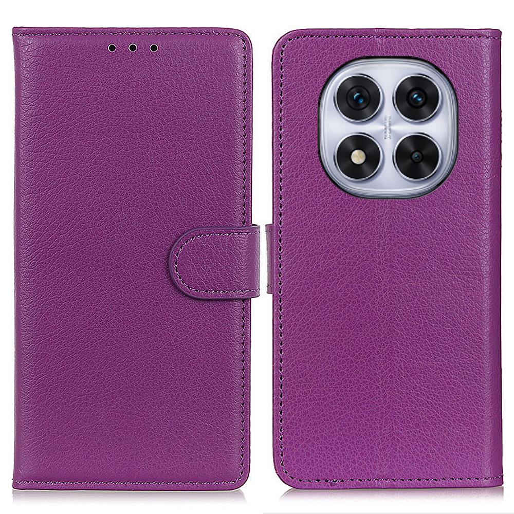 For Xiaomi Redmi Note 14 Pro 4G Wallet Case PU Leather Phone Cover Litchi Texture