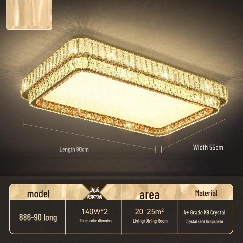 Xuan Yong Light Luxury Crystal Ceiling Lamp
