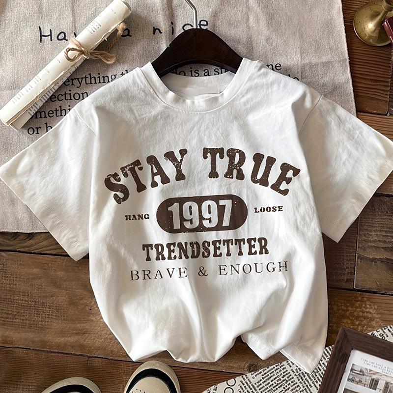 

Футболки с графикой в стиле 90-х, уличная мода, одежда Y2K Харадзюку, летняя футболка с коротким рукавом, повседневный женский топ с круглым вырезом 4XL