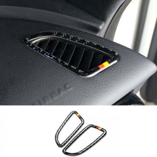 Real Carbon Fiber Console L&R Air Outlet Vent Cover For Mercedes-Benz GLC 16-22