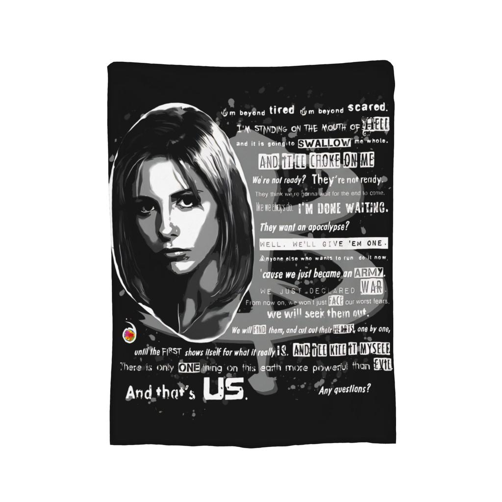 Buffy the Vampire Slayer Horror Blankets  Flannel Funny Soft Throw Blanket for Bedding Lounge Spring/Autumn,