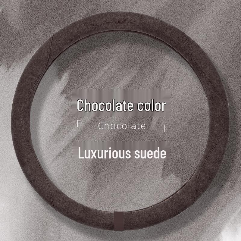 Suede & Fur Steering Wheel Covers: Winter Anti-Slip, Sweat-Absorbing, Luxury Women's Covers