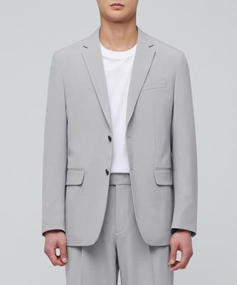 Lightweight Basic Blazer [Light Grey]