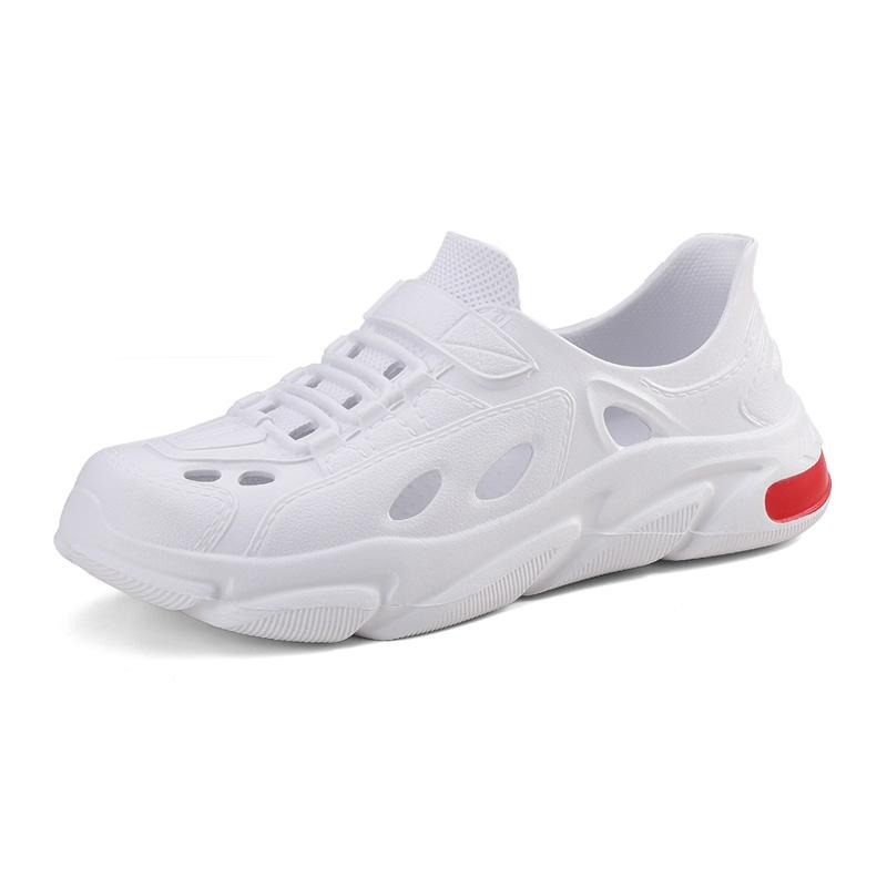 Heren Zomersandalen 2024 Luxe Barefoot PVC Loafers Voor Heren Comfortabele Zachte Strand Aqua Water Casual Outdoor Trekkingschoenen