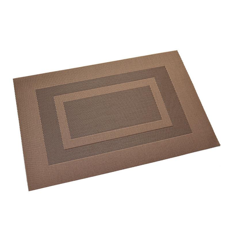 WHQ 4PCS 40x30cm Placemats PVC Dining Table Mat Disc Bowl Pads Coasters Waterproof Table Cloth Pad Modern Non-slip Pad