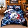 Juego de Ropa de Cama Estampado de 3 Piezas Patrón Chelsea FC Sábana Funda de Almohada Para Decoración de Dormitorio