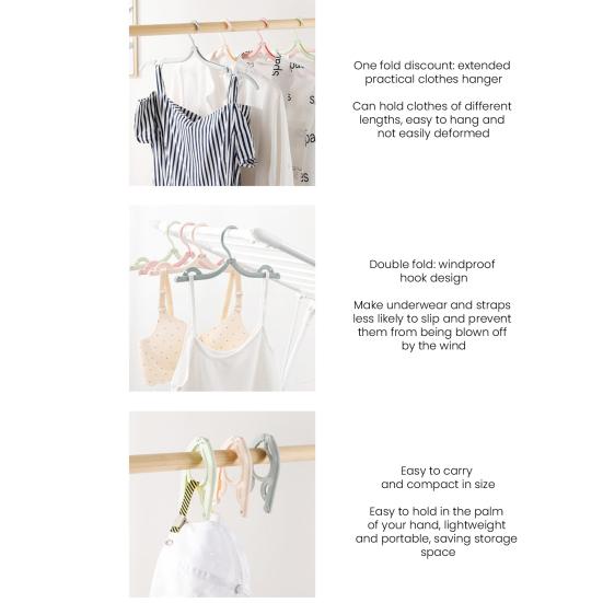 Yousheng Clothes Hangers Portable Hanging Rack Strong Load-bearing Anti-Slip Design Foldable Jackets Shirts Holder Space-Saving Hangers