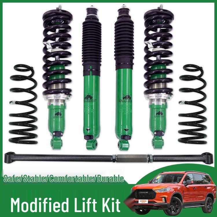 Adjustable 2-Inch Lift Kit with Shock Absorbers for Isuzu MUX Ranger Off-Road Modification
