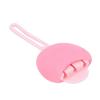 Pinceau à lèvres en silicone   Applicateur de rouge à lèvres anti-poussière Brosse à baume Housse de protection Rose