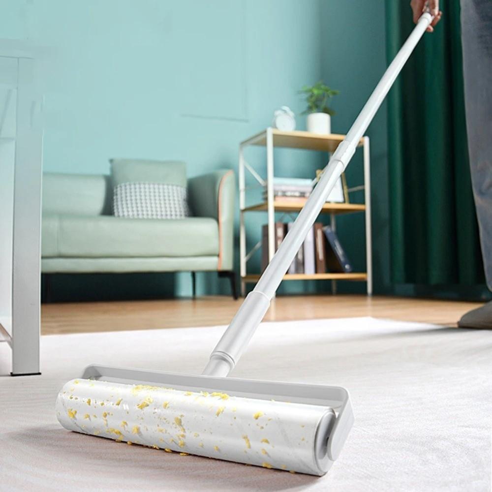 Large Telescopic Rod Lint Roller Tearable Hair Dust Remover Multipurpose Cleaning Rollers Sofa