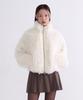 Musinsa Standard Woman Women'S Synthetic Fluffy Fur Zip-Up Jacket [Cream]