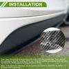 HOPESPANNER Universal 13ft x 2.76inch Car Side Skirt Protector Adjustable Side Edge Guard PVC 1PC Carbon Fiber Pattern Black