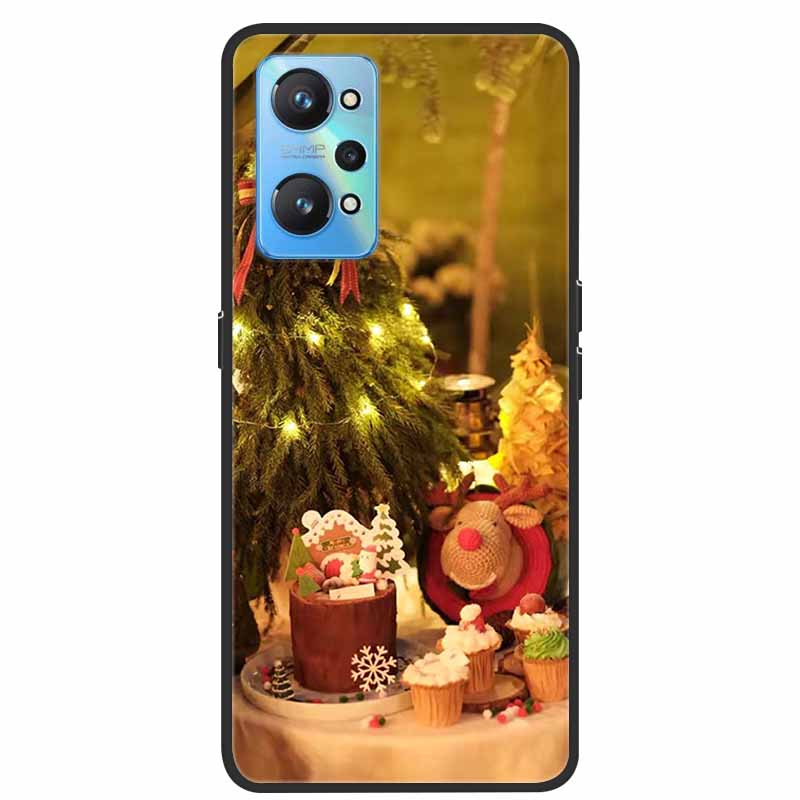 Christmas Cover For Realme GT Neo 2 2T 3 3T Cases Lovely Soft TPU Silicone Covers for Realme C21Y C25Y Q5 Pro Neo2 Neo3 Neo2T