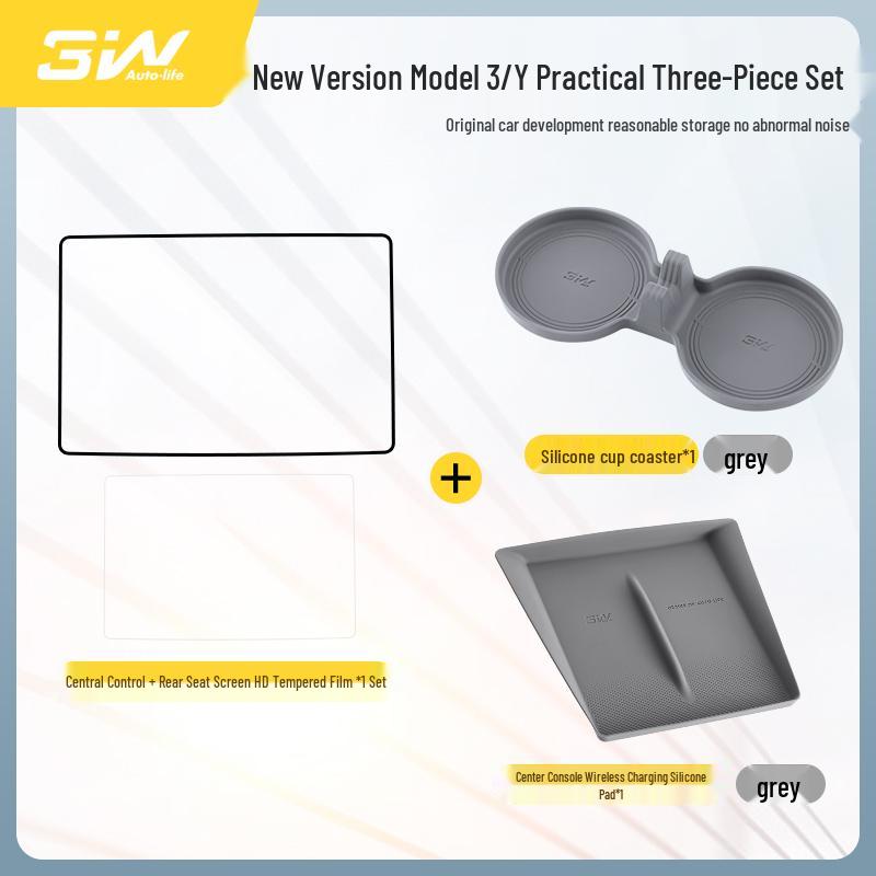 Tesla Model Y & 3 Displayschutz - Gehärtetes Glas, HD-Displayfolie, Schutz für die Mittelkonsole.