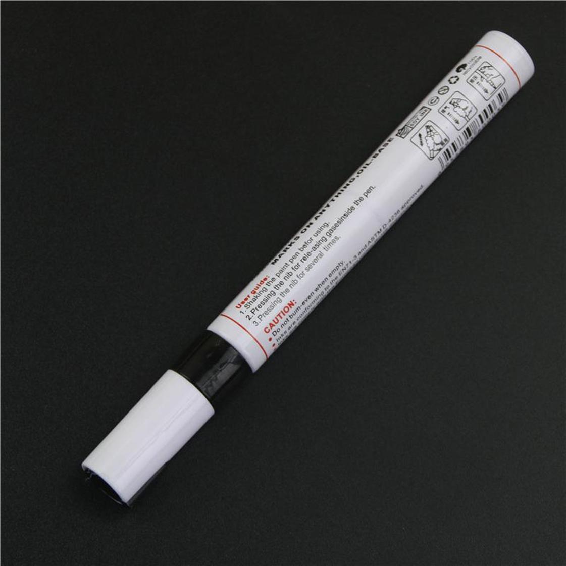 

Автомобильная ручка для ремонта царапин, водонепроницаемая ручка для колесных шин, масляная ручка, перманентная краска, маркер, средство для удаления царапин 1pc чёрный