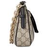 Gucci GG Emblem Double G All Over Print Design GG Coated Fabric Shoulder Bag Small Women Shoulder Bag Beige Dark-Brown 847447-FAD6L-9741