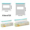 652F 20pcs Sturdy Plastic Storage Bags for Household Use and Odor Prevention