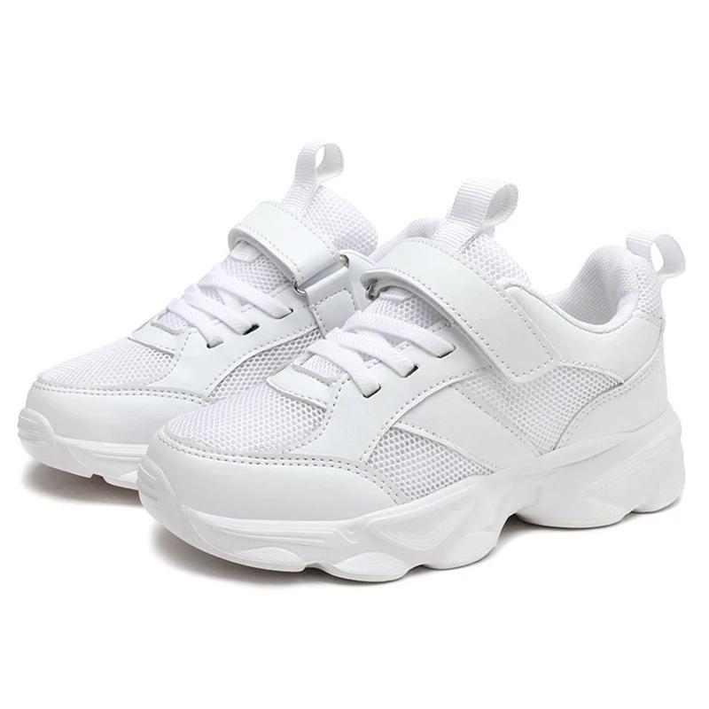 Children's Fashion Sports Shoes Breathable Student Black School Walking Shoes Anti-skid Boys& Girls Casual Running Sneaker