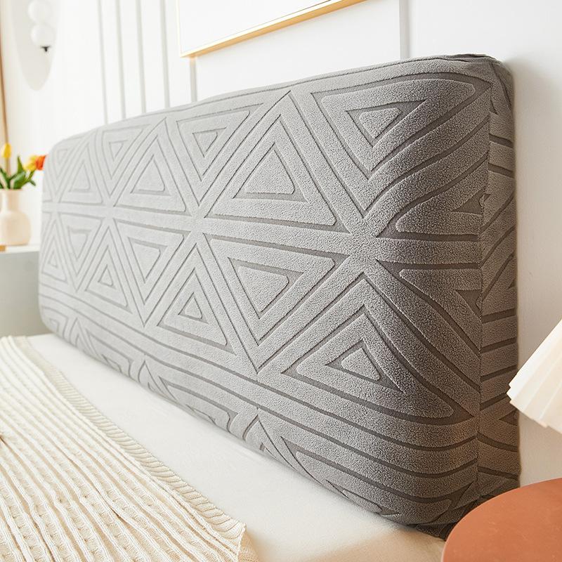Headboard Cover Full Queen Cal King Stretch Soft Bed Headboard Slipcover Stretch Solid Color Dustproof Protector Cover Washable for  Bed Bedroom Decor