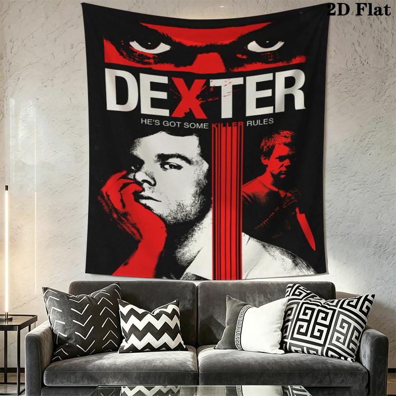 DEXTER Wall Tapestry Aesthetic Wall Hanging Printed Fabric Blanket Decorative Tapestries for Bedroom Living Room Home Decor