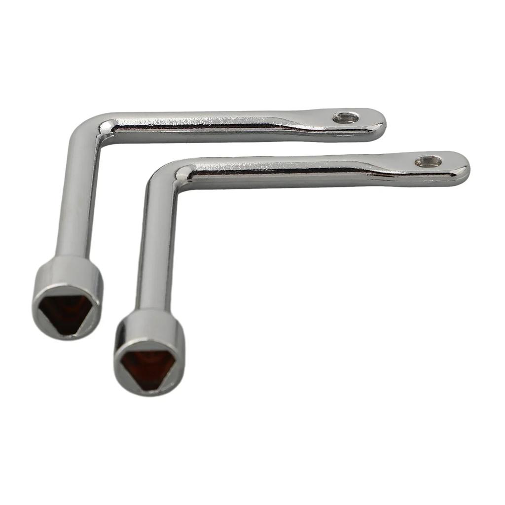 2pcs Elevator Door Keys Wrench Set Universal Triangular Key Socket Electrical Cupboard Elevator Cabinet Socket Wrenches