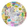 100 English Phrases Graffiti Stickers Laptop Mobile Phone Computer Water Cup Decoration Stickers